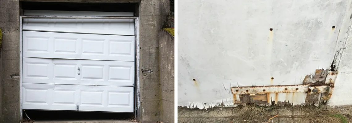 Rotten Commercial Garage Door Repair in St. Charles, IL